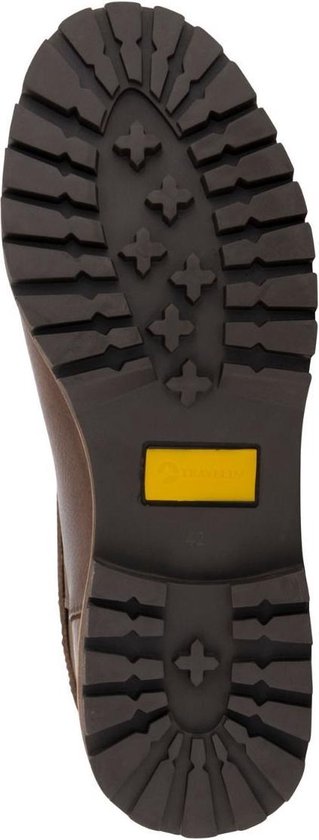Travelin' Finland Men - Wollgefütterter Leder Outdoor-Stiefel - Wasserdichte Stiefel - Dunkelbraunes Leder