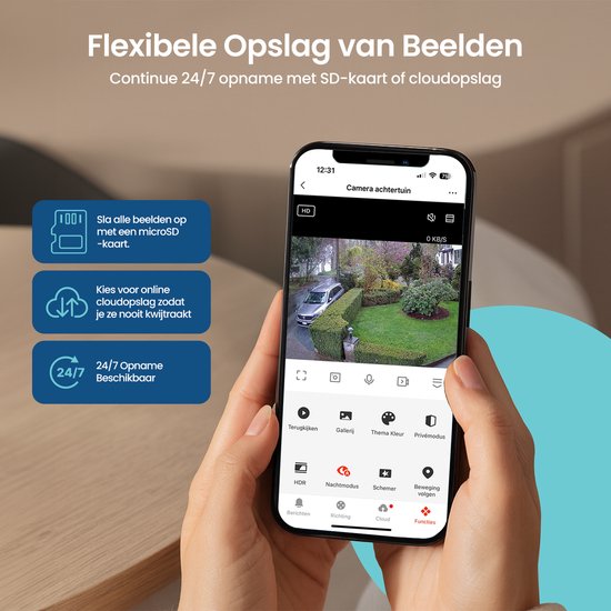 Gologi Drahtlose Sicherheitskamera für Außen und Innen - Überwachungskamera mit Akku 5200 mAh - USB-C wiederaufladbar - Nachtsicht - Bewegungserkennung - Magnetische Befestigung - 4MP HD Kamera WiFi mit App - Sicherheitskamera - Weiß