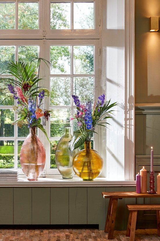 Mica - Holzbank zur Dekoration - L80 x B37 x H44 cm - Recyceltes Holz - Braun