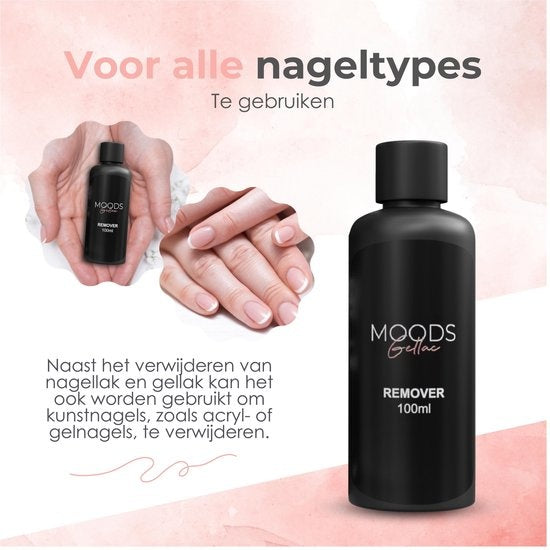 Moods Gellac Remover - Gelpoliermittel-Entferner - 100 ml