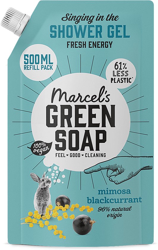 Marcel's Green Soap Duschgel-Nachfüllpackung Mimose & Schwarze Johannisbeere 500 ml