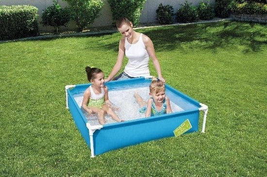 Bestway Mein erster Rahmen Pool quadratisch 122 cm