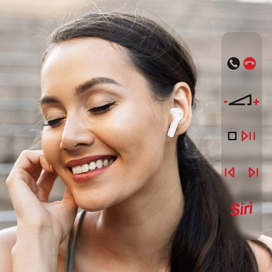 Bluetooth-Kopfhörer 5.0 IPX5 Touch-Steuerung 24 Stunden Autonomie UiiSii weiß