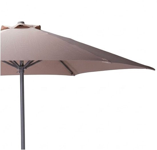 Koopman Sonnenschirm – Gartenschirm – Taupe – Aluminium – 230 x 225 cm