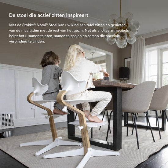 Stokke® Nomi® Kinderstuhl – Walnuss – Weiß