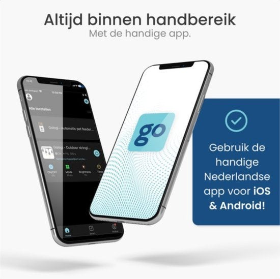Gologi - Premium Überwachungskamera - Außen - mit Nachtsicht - 4MP - IP Kamera - Bewegungssensor - mit Kabel & Wifi - Schwarz