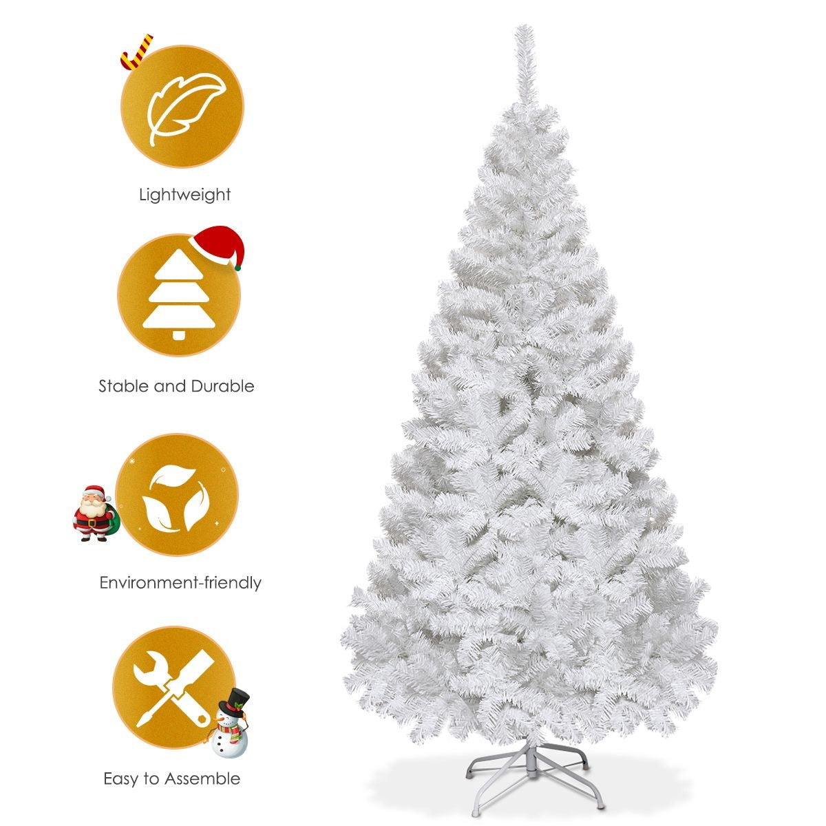 Künstlicher Weihnachtsbaum Coast - 180cm - 650 Zweige - Weiß