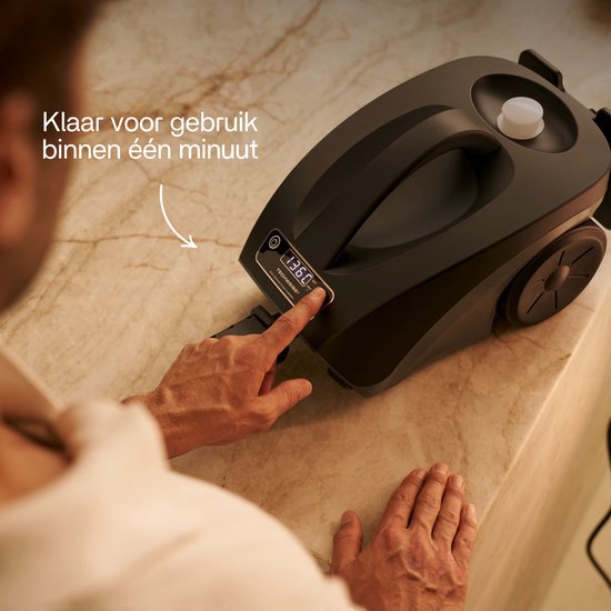 Techweise TS3 – Dampfreiniger – Reinigungsgerät – 2600 W, 4,2 bar Dampfdruck – Nass- und Trockendampf – Für Fußböden, Badezimmer, Auto und mehr – 5 m Kabel – Innerhalb von 1 Minute aufgeheizt