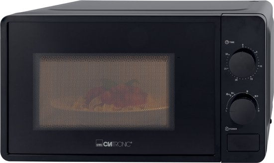 Clatronic MW 791 Schwarz Solo-Mikrowelle für die Arbeitsplatte 20 l 700 W