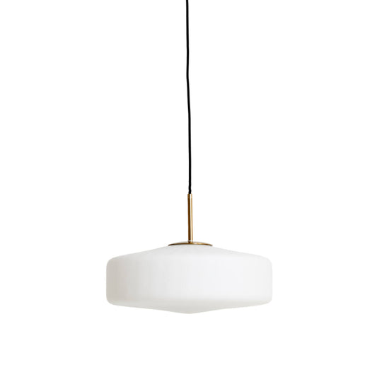 Light & Living Hängeleuchte Pleat - Ø30x17 cm - Matt Weiß/Gold