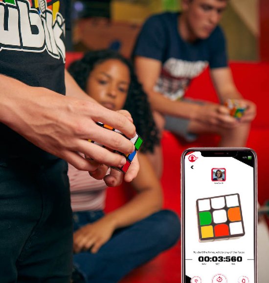 Rubik's Connected X – Intelligenter Würfel – Bluetooth-Würfel – Lernspielzeug – Interaktives Spielzeug – 3 cm x 3 cm