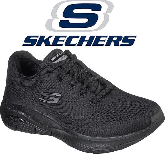 Skechers Arch Fit – Big Appeal Damen-Sneaker – Schwarz/Schwarz