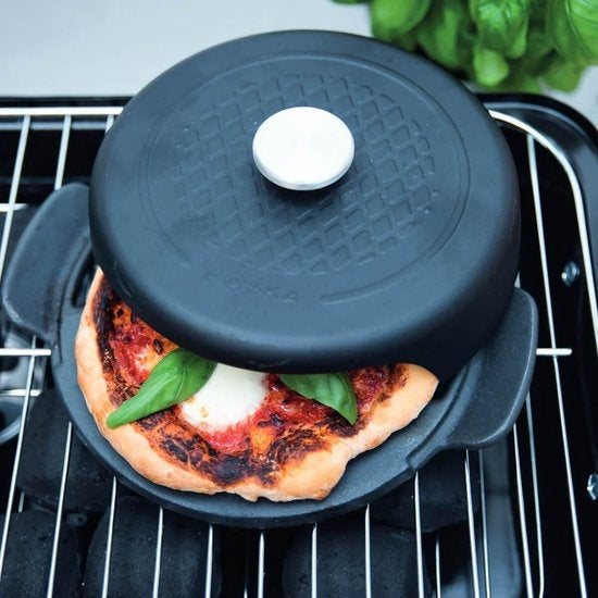 Boska Pizza Baker BBQ Mini - Schwarz - 23 x 19 x 6cm - Rund - Gusseisen