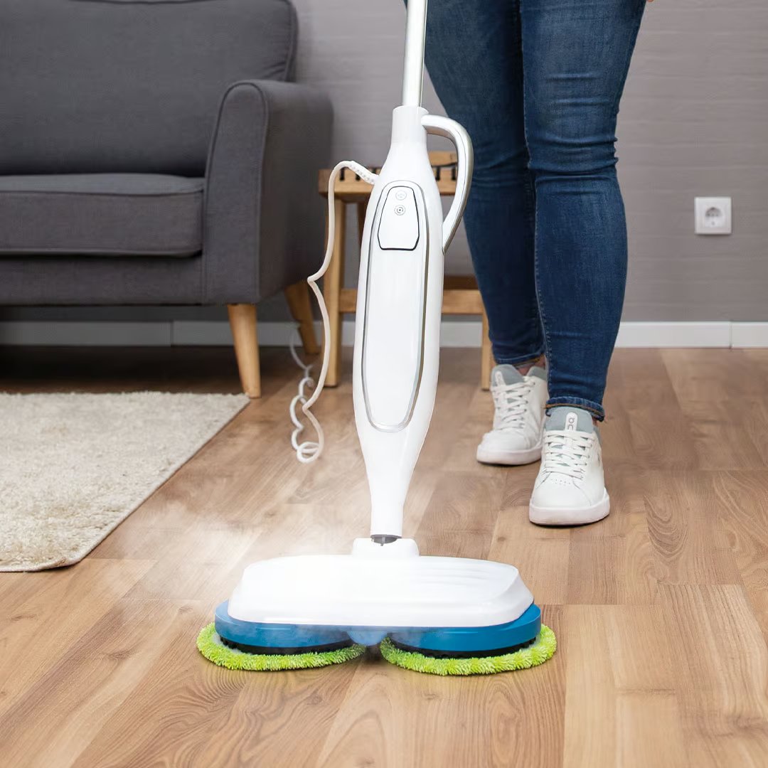 Livington Steam Twister Dampfreiniger – Rotierender Reinigungskopf – 3-stufige Dampfregulierung – inklusive Zubehör