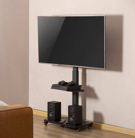 TV-Ständer auf Rädern - drehbar - 37 Zoll bis 75 Zoll