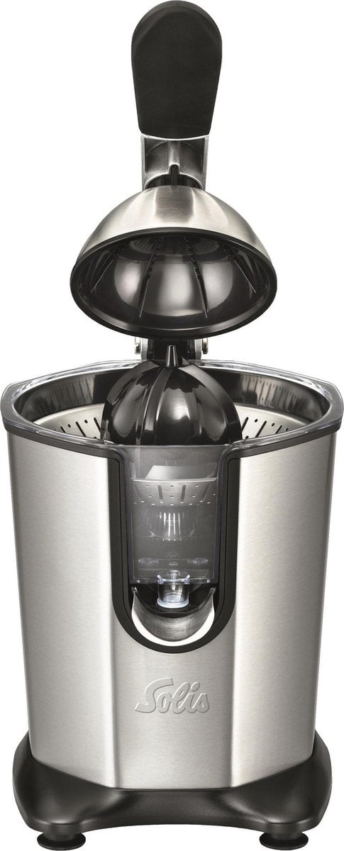 Solis - Citrus Juicer 8453 - Elektrische Orangenpresse - Stahl - 160 Watt - Silber/Schwarz
