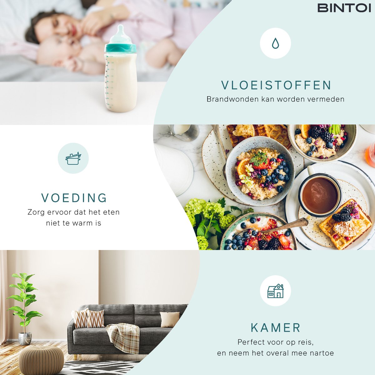 Bintoi® X100 Infrarot-Thermometer - Digitales Ohr- und Stirnthermometer - Fieberthermometer für Babys und Erwachsene - 1-Sekunden-Messung - 3-in-1-Temperaturmesser - inkl. Batterien