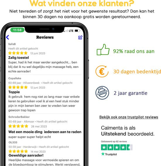 CALMENTA® Durchblutungsgerät - Für Beine, Füße und Rücken - Durchblutung - Beintrainer - Vibrationsplatte - Neuropathie - Durchblutungsgerät