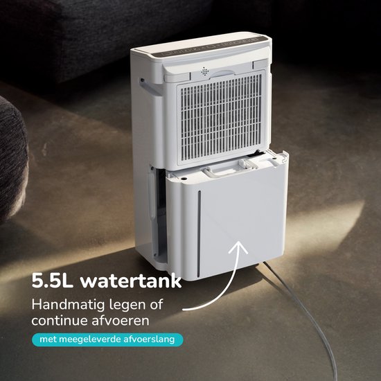 Bloomfold Luftentfeuchter und Luftreiniger - 20L pro Tag - Inkl. Waschtrockenfunktion - Geeignet für Wohnzimmer, Schlafzimmer, Keller & Badezimmer