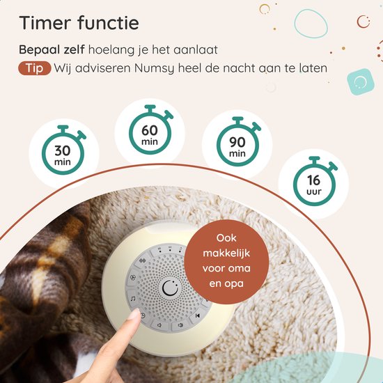 Numsy - Mini White Noise Machine Baby - Weiß