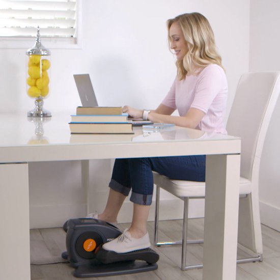 Mediashop VibroLegs Elliptical – Mini-Heimtrainer – motorisierter Ellipsentrainer für mehr Bewegung im Sitzen – Pedaltrainer für das Homeoffice und die Freizeit