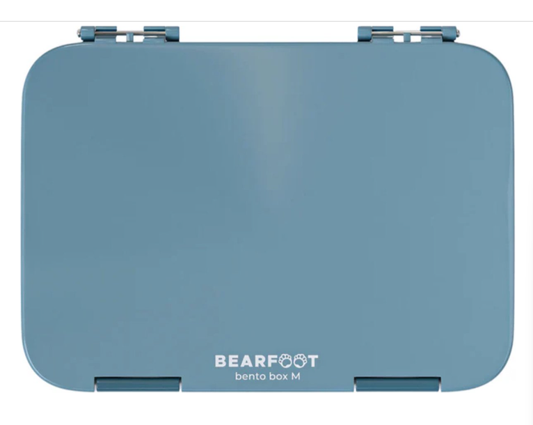 Bearfoot Bento-Box – Blau – 21,3 x 15 x 4,5 cm – Auslaufsicher, spülmaschinenfest