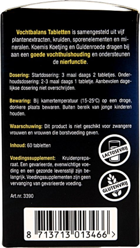 Lucovitaal Moisture Balance Tabletten Nahrungsergänzungsmittel - 60 Tabletten