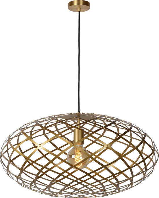 Lucide WOLFRAM – Hängeleuchte – Ø 65 cm – 1xE27 – Mattgold / Messing