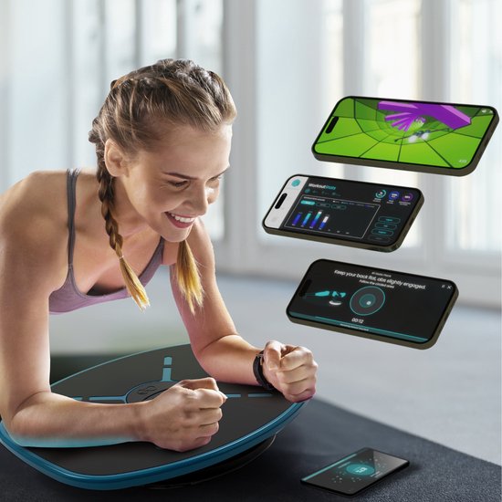GoBalance Sport – Balance Board – Elektrisches Balance-Board – Gleichgewichtstrainer – Wackelkissen inklusive Spielen – Balance-Kissen – inklusive App