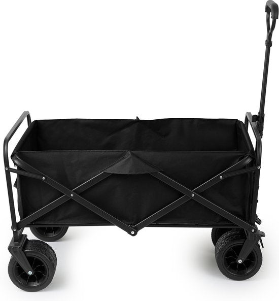 909 Outdoor-Wagen - faltbar - Tragfähigkeit 80 KG - 100x57x99cm - Schwarz