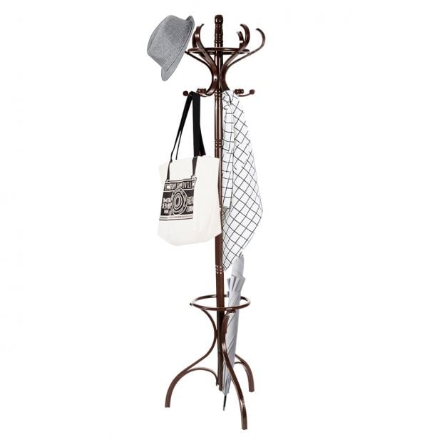 Garderobe Garderobenständer mit 12 Haken