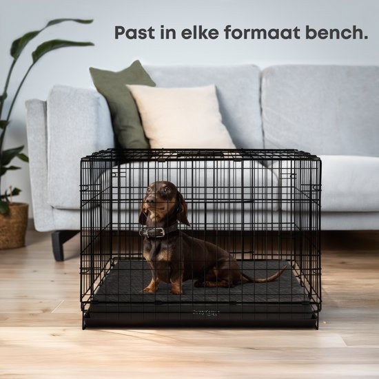 CozySense® Orthopädisches Hundekissen 60 X 40 Cm - Größe S - Wasserdicht - Geeignet als Sitzkissen & Hundebett - Waschbarer Bezug - Schwarz