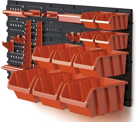 Werkzeugwandregal Werkzeuge + Schrauben multifunktional 31-teilig 80 cm breit