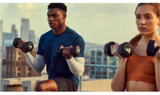 Adidas Fitness-Hantel 1 kg Silber