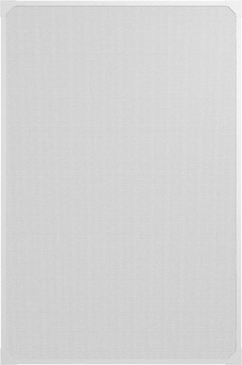 O'DADDYÂ¬Ã† Moskitonetz - Fenstergitter magnetisch rund - Maschengitter - 100 x 120 cm - Fliegengitter nach Maß - Gitter mit weißem Rand schwarze Maschen