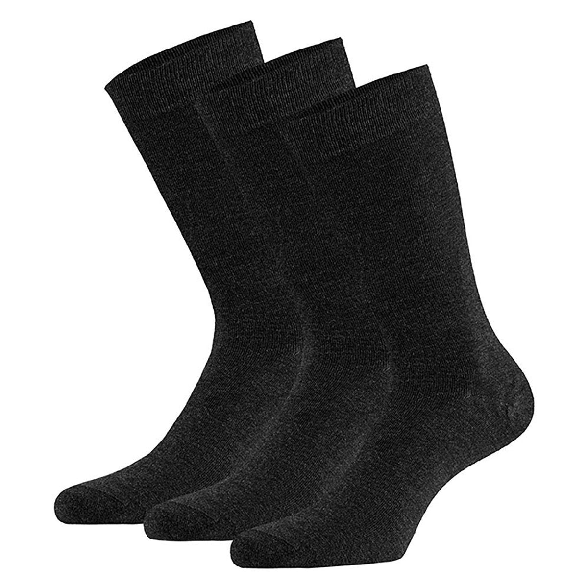Apollo Bambus-Socken – 3 Paar – Größe 43–46 – Schwarz