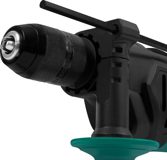VONROC PRO Schlagbohrmaschine - 850W - Ø13mm - Metall-Schnellspannbohrfutter - Variable Drehzahl - 3m Gummikabel - Inkl. Tiefenanschlag und Zusatzhandgriff