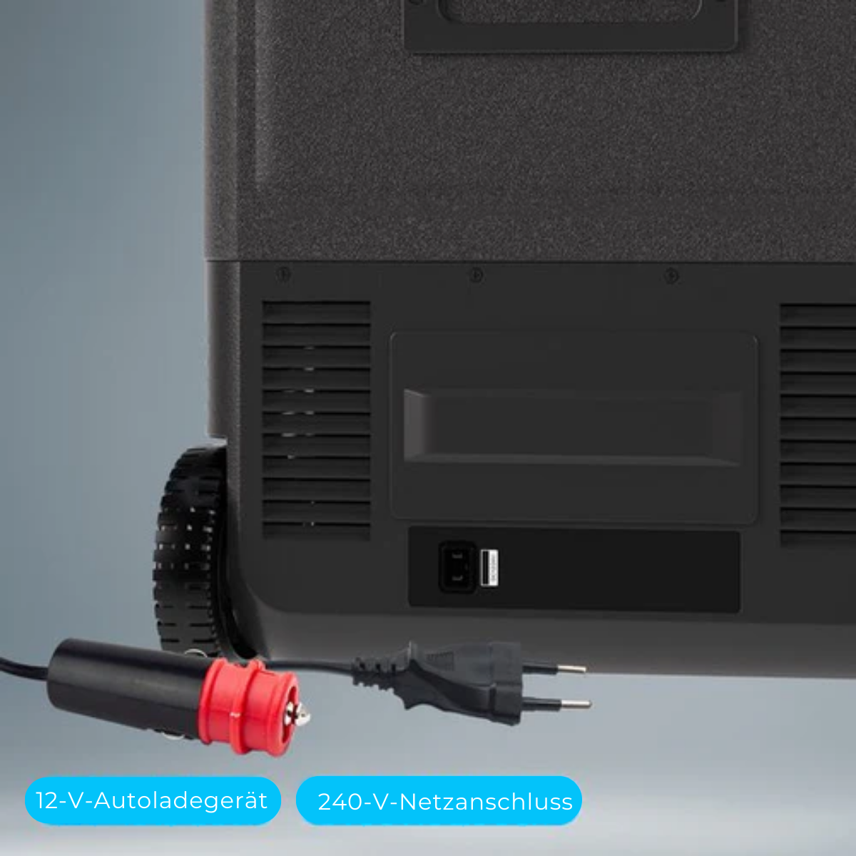 Auronic Electric Cool Box - Frigobox - Kompressor - 12V 230 Volt - Auto - 30L - Schwarz/Grau