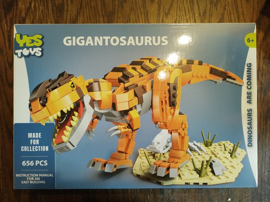 Gigantosaurus-Dinosaurier – Bausatz – 656 Teile