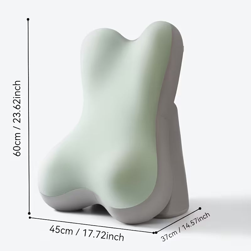Elhive Verstellbares Rückenstützkissen – Ergonomischer Memory-Schaum – Bettkissen mit Beinstütze