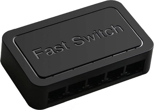 Drivv. Netzwerk-Switch - bis zu 1000Mbps - 5 Ports - Internet-Switch - RJ45-Splitter - schwarz