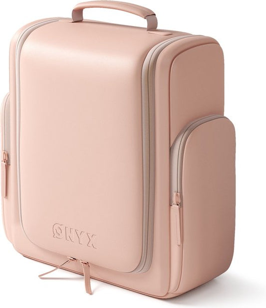 ONYX Kulturtasche Pink - Schminktasche - Kosmetiktasche - Interner Organizer - Schminkspiegel - Aufhängbar - Damen und Herren - Größe: L
