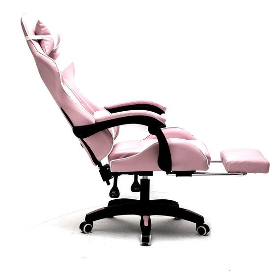 VDD Gaming Stuhl mit Fußstütze - Pink