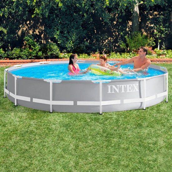 Intex Prism Frame-Schwimmbecken – rundes Modell – 366 x 76 cm – blau