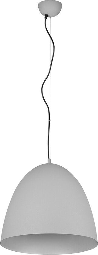 Reality – LED-Hängeleuchte – Hängeleuchte – E27-Fassung – 1-flammig – Rund – Grau – Aluminium