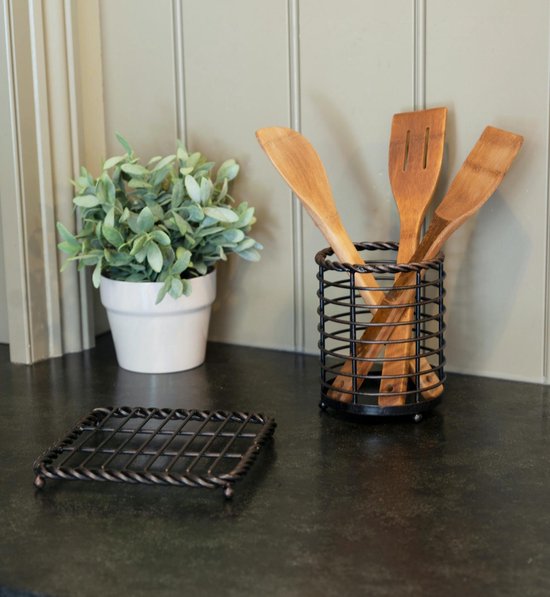 Mikasa Topflappen Gourmet Basics 17,5 Cm Stahl Schwarz