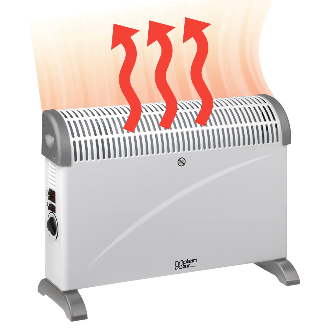 Plein Air Elektroheizgerät - 750/1500/2000W - 25m² - Weiß