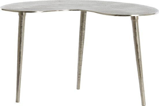 Light & Living Beistelltisch „Linos“ aus Bio-Holz, 67 x 49 cm – Nickel