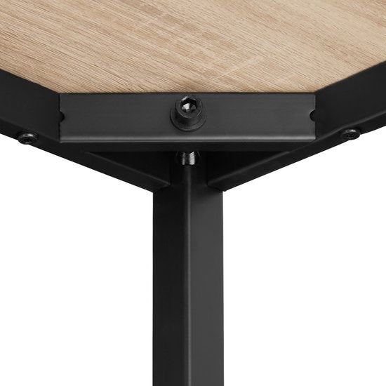 tectake - Schreibtisch Tisch Flint 120 cm - industriell - hellbraun - 404466
