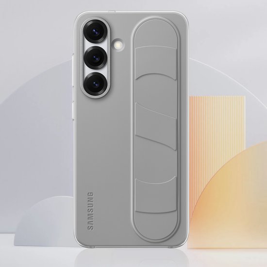 Samsung Galaxy S25 Hülle – Standing Grip Case – Grau